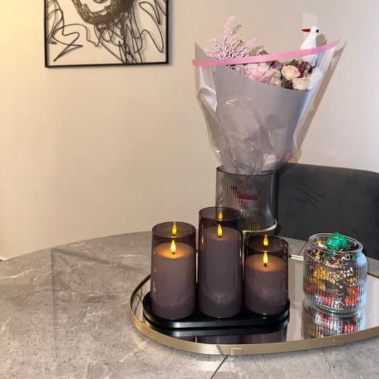 LED nedegios žvakės