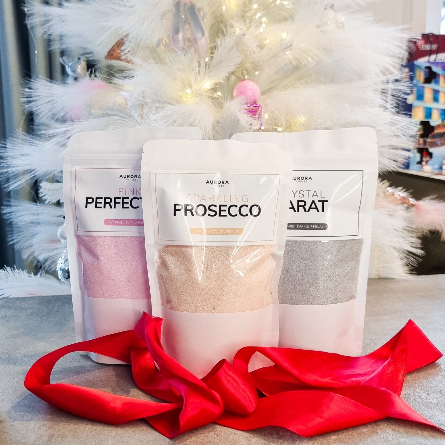 MIX rinkinys - 3 kvapų žvakių perlai