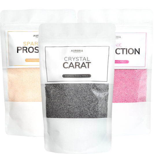 MIX rinkinys - 3 kvapų žvakių perlai