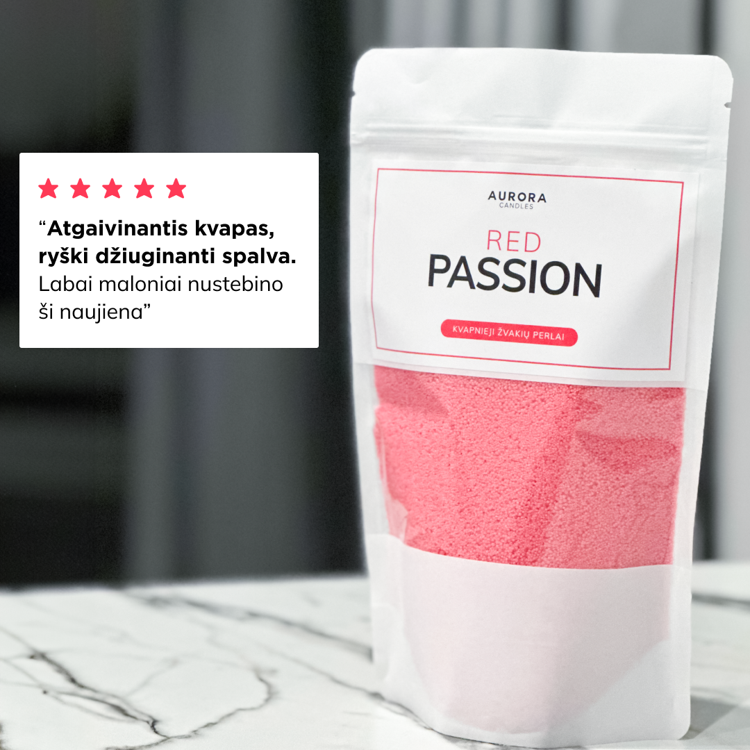 MEGA rinkinys - 4 kvapų žvakių perlai